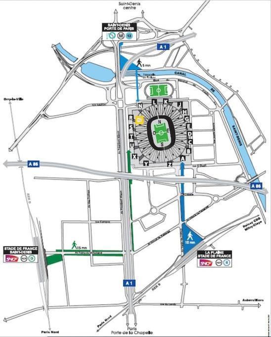 Charmante Studio Ligne 13 Tram 5 Saint Denis بيارفيت-سور-سين المظهر الخارجي الصورة
